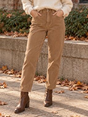 BDG Urban Outfitters Mom High Rise Corduroy Pants 29 Brown Tan Y2K Old Money